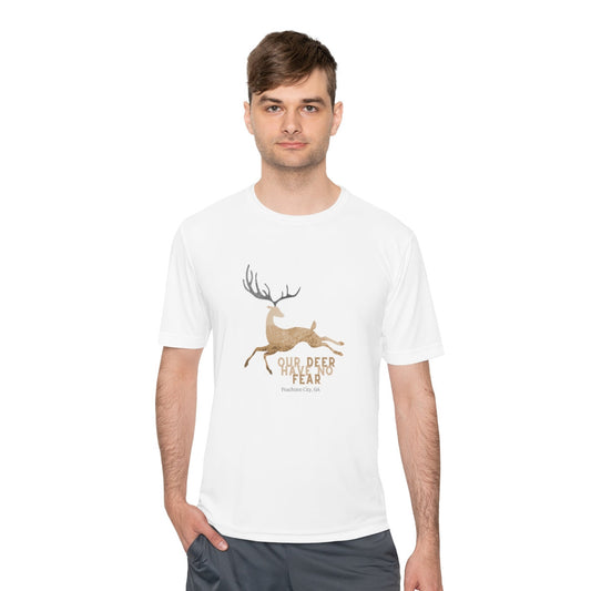 Unisex Sports Tee- Our deer have no fear